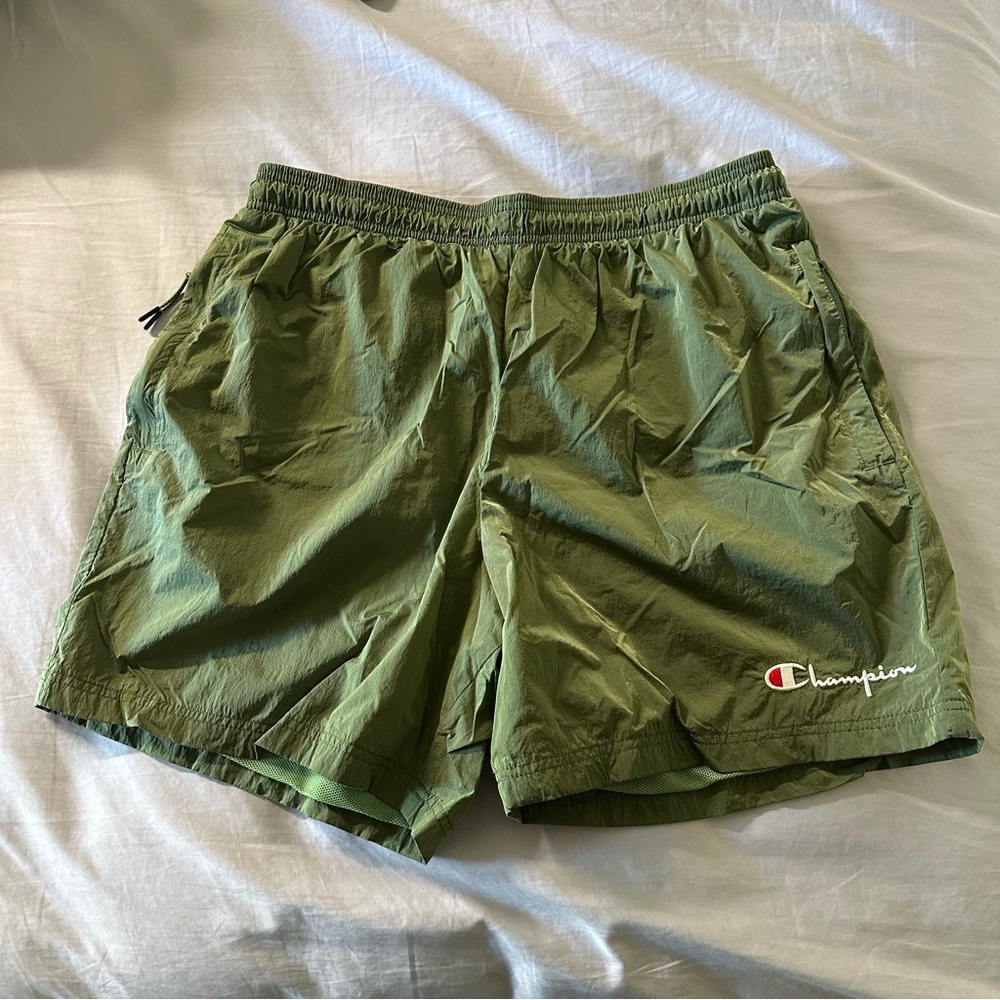 Champion Olive Green Sports Shorts